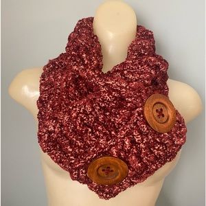 Crochet Chunky Cowl Neck Scarf
